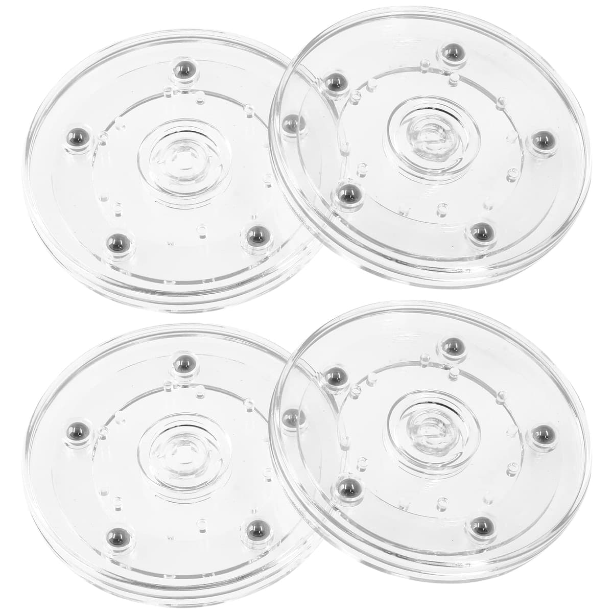 Piutouyar 4 Pcs Plastic Turntable Bearings