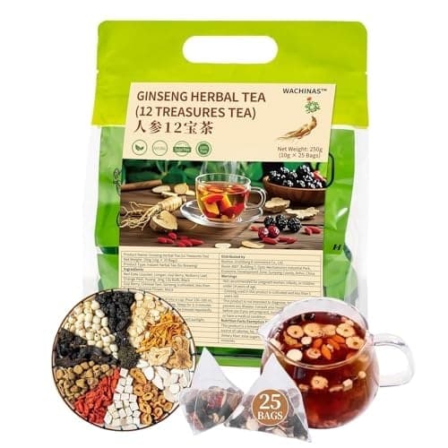 Premium Ginseng Tea - Natural Organic, Large