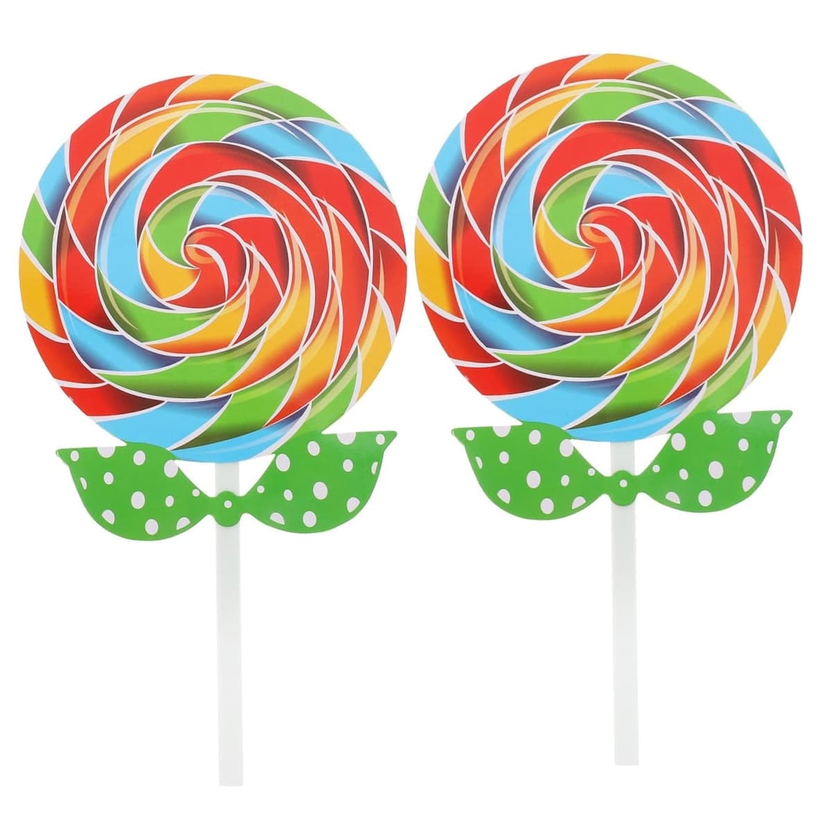 VOSAREA 2Pcs Large Lollipop Prop Fake Candy