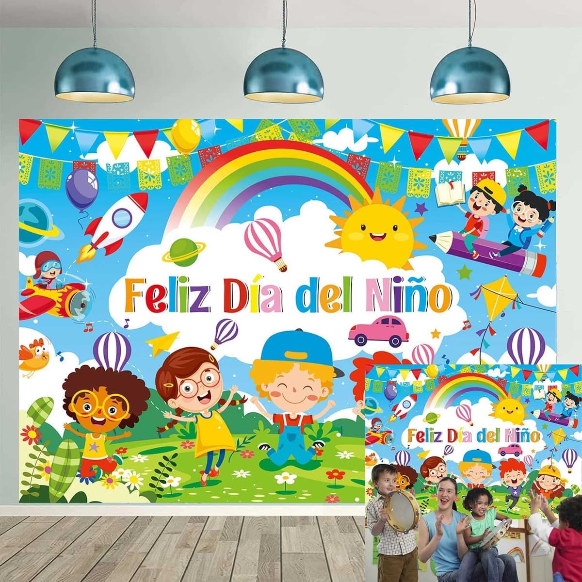 Feliz Dia Del Niño Backdrop Mexico Children's Day