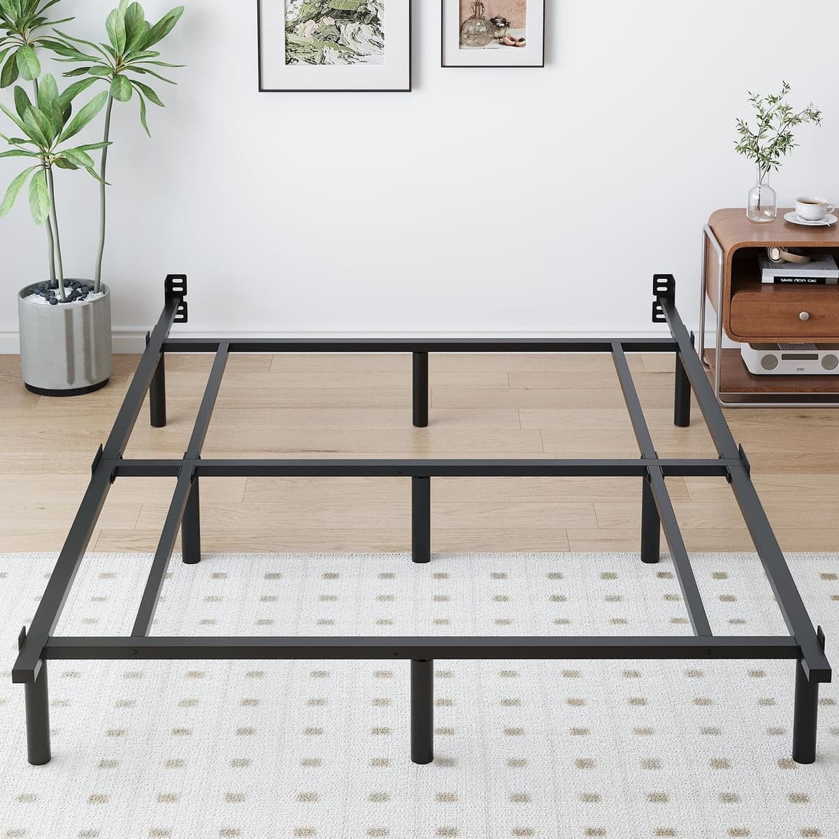 King Metal Bed Frame, 7 Inch Low Heavy Duty