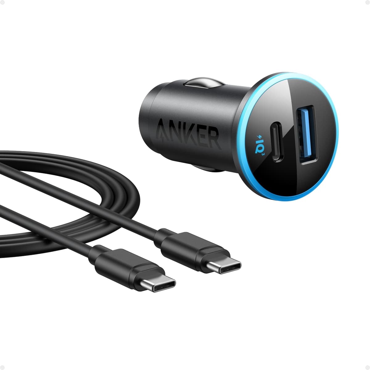 Anker 323 52.5W USB C Car Charger with 30W