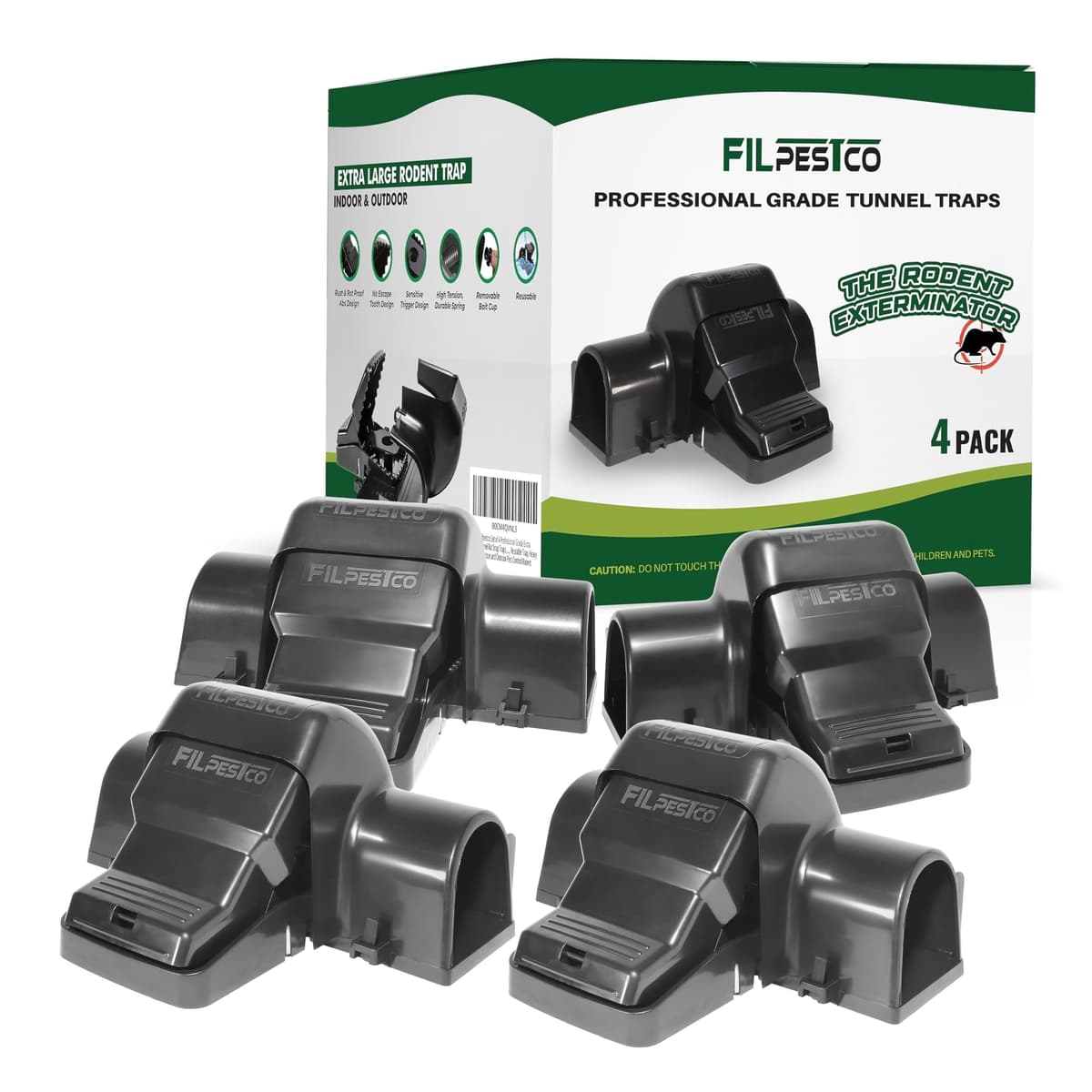 Large Rats Traps, Mouse Traps, Tunnel Snap Trap