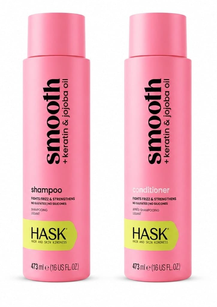 HASK Smooth + Keratin & Jojoba Oil, 16 Fl Oz