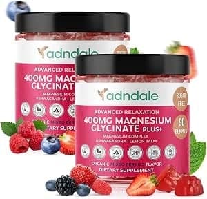 Adndale 180 CT Magnesium Glycinate Gummies 400