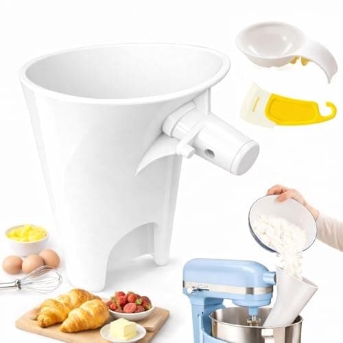 Flour Funnel for KitchenAid Stand Mixer Tilt-Head