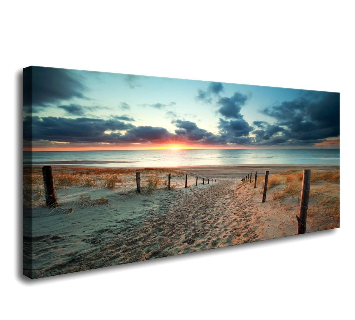 WALL ART 40X20in Beach Scene