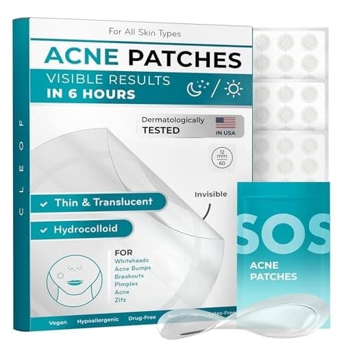 CLEOF Pimple Patches for Face & Body, 60 Count
