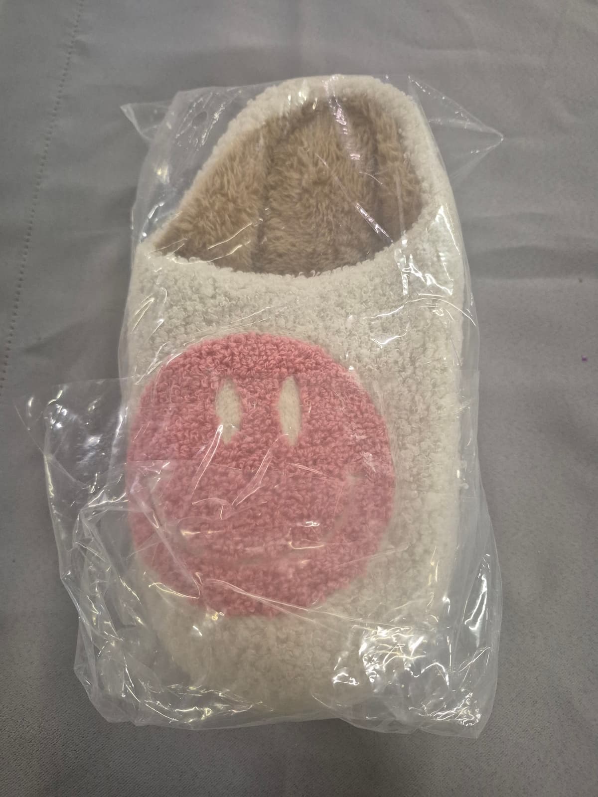 Smiley Face House Slippers (7-8)