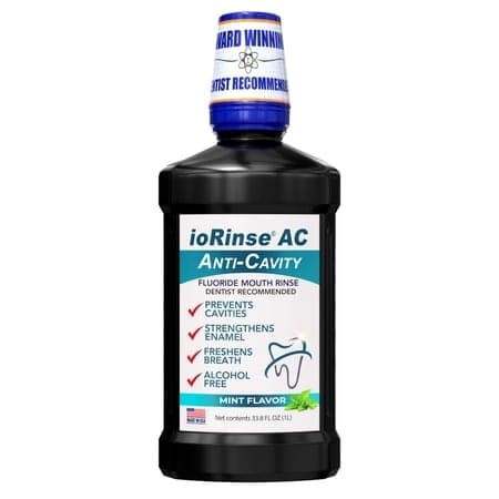 ioRinse AC Mouthwash – Alcohol-Free, 33.8 fl oz