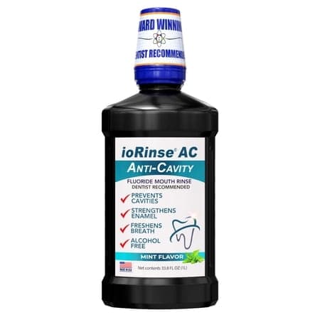 ioRinse AC Mouthwash – Alcohol-Free, 33.8 fl oz